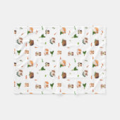 Schattig Grappig Cavia Huisdier Patroon Fleece Deken (Voorkant (Horizontaal))