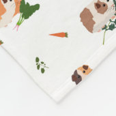 Schattig Grappig Cavia Huisdier Patroon Fleece Deken (Hoek)