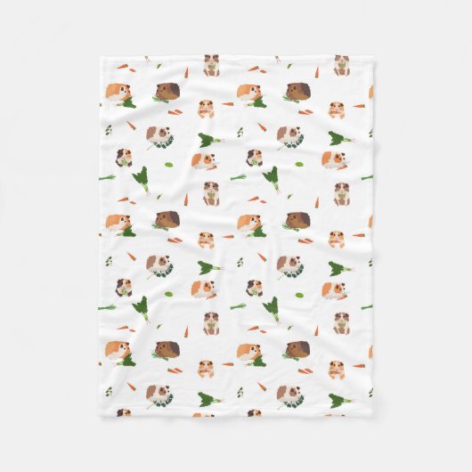 Schattig Grappig Cavia Huisdier Patroon Fleece Deken (Voorkant)