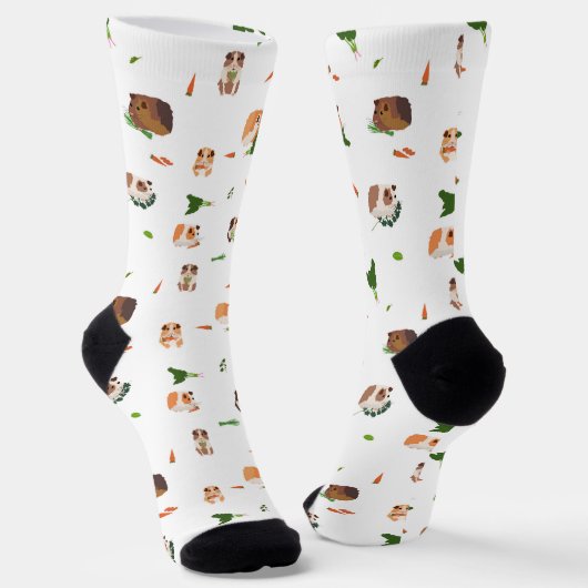 Schattig Grappig Cavia Huisdier Patroon Sokken (Gebogen)