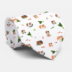 Schattig Grappig Cavia Huisdier Patroon Stropdas