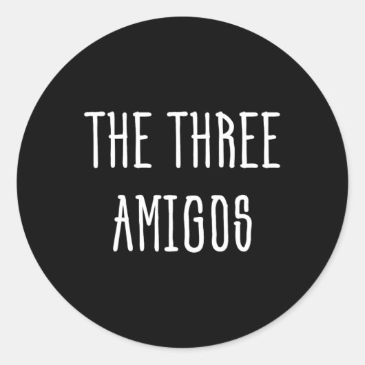 Schattig Grappig Cinco De Mayo The Three Amigos Ca Ronde Sticker (Voorkant)