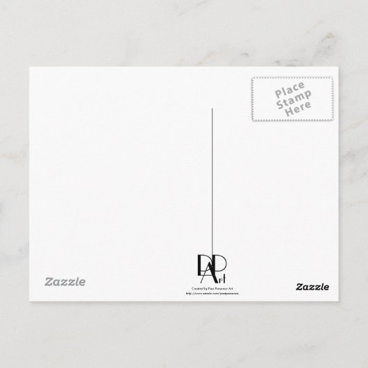 Schattig grappig duits herder portret briefkaart (Achterkant)