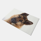 Schattig grappig duits herder portret deurmat (Schuin)