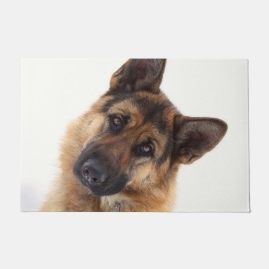 Schattig grappig duits herder portret deurmat (Voorkant)