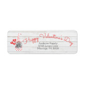 Schattig Grappig Gelukkig Valentijnsdag Kabouter Etiket (Voorkant)