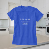 Schattig grappig gewoon een meisje t-shirt