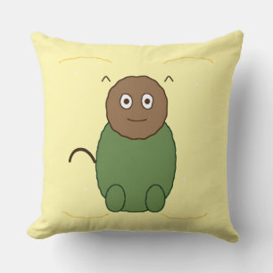 Schattig Grappig Groen Monster Cartoon Karakter Il Kussen