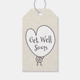 Schattig Grappig Hart Opbeurend Karakter Beterscha Cadeaulabel