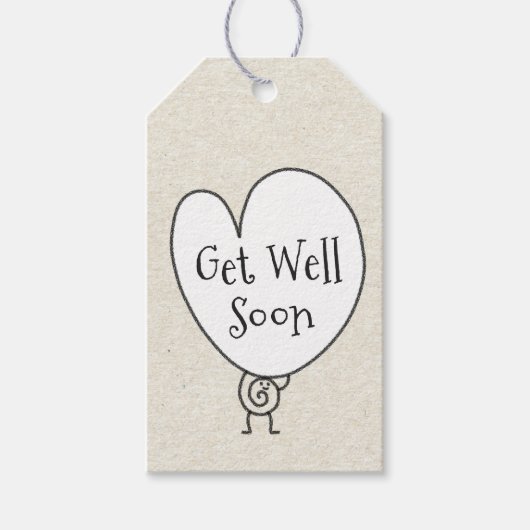 Schattig Grappig Hart Opbeurend Karakter Beterscha Cadeaulabel (Voorkant)