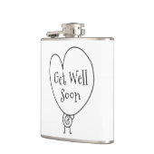 Schattig Grappig Hart Opbeurend Karakter Beterscha Heupfles (Links)