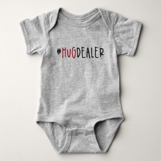 Schattig Grappig #HugDealer Valentijnsdag Romper (Voorkant)