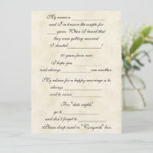 Schattig, grappig huwelijksadvies voor bruid en br advieskaart (Staand voorkant)