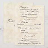 Schattig, grappig huwelijksadvies voor bruid en br advieskaart (Voorkant / Achterkant)