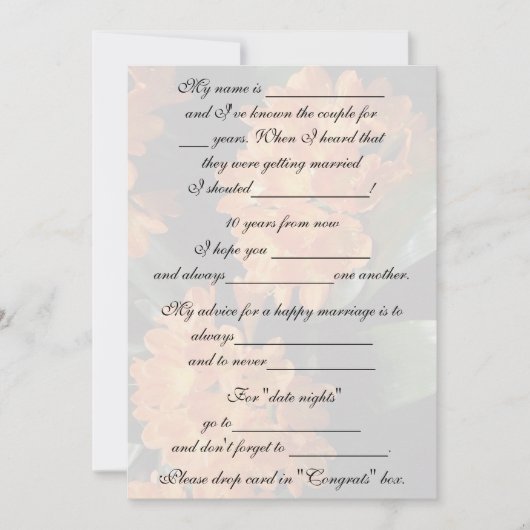 Schattig, grappig huwelijksadvies voor bruid en br kaart (Voorkant)