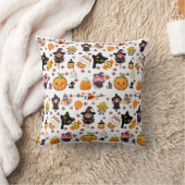 Schattig Grappig Kawaii Halloween Patroon Kussen (Deken)