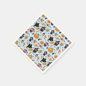 Schattig Grappig Kawaii Halloween Patroon Servet (Hoek)