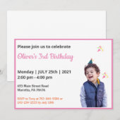 Schattig Grappig | Kinderfoto Verjaardag  Kaart (Voorkant / Achterkant)