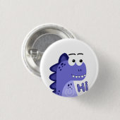Schattig Grappig Klein Dino Ronde Button 3,2 Cm (Voorkant /achterkant)