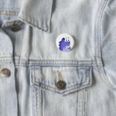 Schattig Grappig Klein Dino Ronde Button 3,2 Cm (In situ)