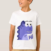 Schattig Grappig Klein Dino T-shirt (Voorkant)