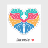 Schattig Grappig kleurrijk Liefde Sticker (Vel)