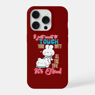 Schattig Grappig Konijn Ik Wil Eenvoudigweg Je Kon iPhone 15 Pro Case