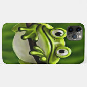 Schattig grappig lachend groen kikker in de boom Case-Mate iPhone case (Achterkant (horizontaal))