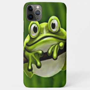 Schattig grappig lachend groen kikker in de boom Case-Mate iPhone case