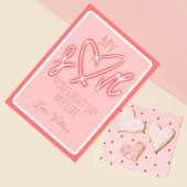 Schattig Grappig Liefde Licht Valentijnsdag Feestdagenkaart