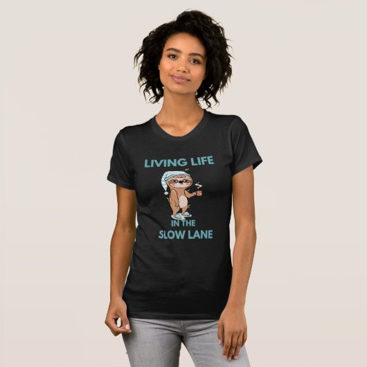 schattig grappig luiaard t-shirt (Voorkant volledig)