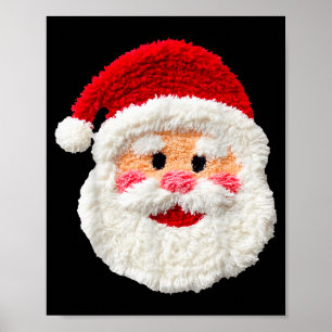 Schattig Grappig Net Nagemaakte Garens Kerstman Ge Poster
