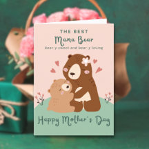 Schattig Grappig Roze Beste Mama Beer Moederdag