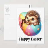 Schattig Grappig Schattige Pasen Baby Hedgehog Briefkaart (Voorkant / Achterkant)