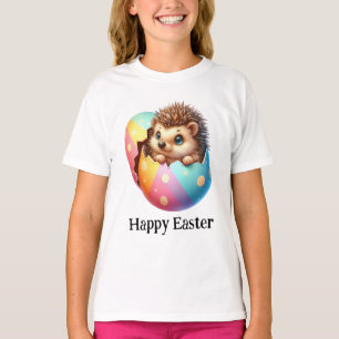 Schattig Grappig Schattige Pasen Baby Hedgehog T-shirt