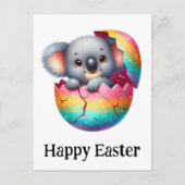 Schattig Grappig Schattige Pasen Baby Koala Beer Briefkaart (Voorkant)
