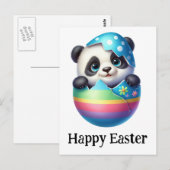Schattig Grappig Schattige Pasen Baby Panda Briefkaart (Voorkant / Achterkant)