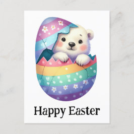 Schattig Grappig Schattige Pasen Baby Polar Beer Briefkaart