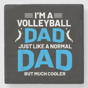 Schattig Grappig Volleybal Cadeau Voor Vaders en M Stenen Onderzetter