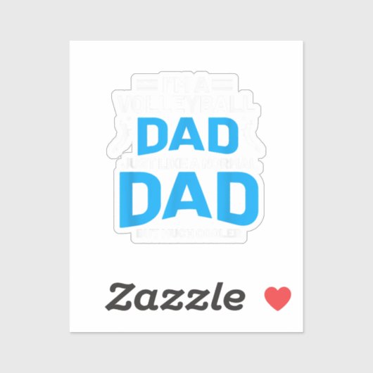 Schattig Grappig Volleybal Cadeau Voor Vaders en M Sticker (Vel)