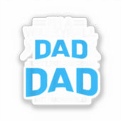 Schattig Grappig Volleybal Cadeau Voor Vaders en M Sticker (Voorkant)