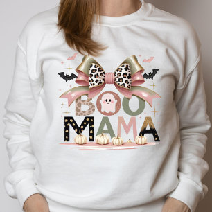 Schattig Grappige Boo Mama Halloween Coquette Stri Trui