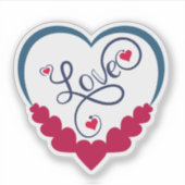 Schattig Grappige Liefde Sticker (Voorkant)
