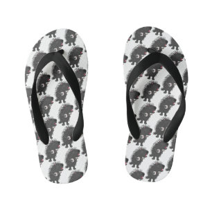 Schattig grappige stekelvarken die banjo speelt ca kinder teenslippers