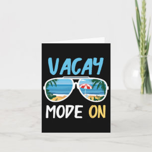 Schattig Grappige Vakantiestemming Aan Zomer Famil Kaart