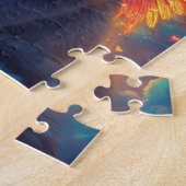 Schattig Grey Angel Kat Legpuzzel (Zijkant)