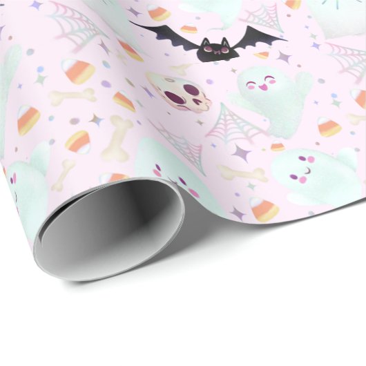 schattig griezelig cadeaupapier (Rol Hoek)