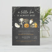 Schattig griezelig een beetje boo halloween Baby s Kaart (Staand voorkant)