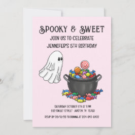 Schattig Griezelig en Lief Halloween Kaart