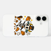 Schattig griezelig skeletgeit met hoge hoed  Case-Mate iPhone case (Achterkant (horizontaal))